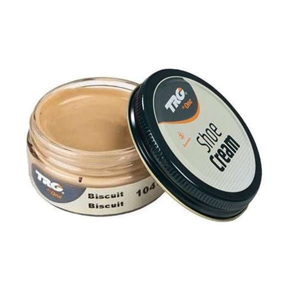 TRG Biscuit Shoe cream with beeswax, one of the best shoe polishes that nourishes, maintains, shines and enhances the color of leather shoes and leather boots.
