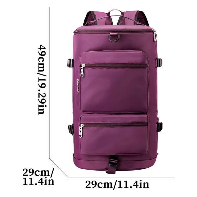 Large-Capacity Gym Bag with Wet Dry Separation, Lightweight Fitness Travel Duffel Backpack with Multiple Compartments, for Gym Sports Outdoor and Weekend Trips
