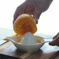 thumbnail image 6 of Ceramic Lemon Juicer Reamer Manual Citrus Lime Hand Squeezer Bowl with Handle and Pour Spout Handheld Easy to Use and Clean, 6 of 7