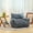 Gray, variant on Kumix Bean Bag Chair for Adults with Armrests, Oversized Comfy Beige Beanbag Lounge Lazy Floor Sofa Chair for Living Room, Bedroom & Dorm, Cozy Fluffy Single Cloud Mini Couch, Gray