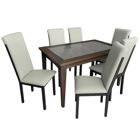 Comedor 6 Sillas Tamara - Nogal