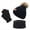 Black, variant on VALSEEL Kids Winter Beanie Hat Warm Knit Thick Ski Cap With PomPom And Scarf Gloves Set For Girls Boys