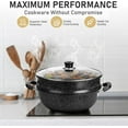 thumbnail image 5 of 24 Piece Nonstick Cookware Set with Medical Stone Coating, Oven & Dishwasher Safe, All Stovetop Compatible, Lightweight Farmhouse Design, 5 of 6