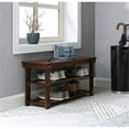 thumbnail image 1 of Pemberly Row Banc Utilitaire Moderne pour Vestiaire, Fini Bois Espresso, 1 of 9