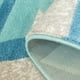 Ladole Rugs Irish Tapis de Flocon de Neige Zone Motif en Bleu Beige Aqua (7'10" x 10'5", 240cm x 320cm) – image 3 sur 3