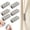 D, variant on 2 pack Magnetic Curtain Tie Back Clips, No-Drill Metal Curtain Holdbacks for Blackout Curtains
