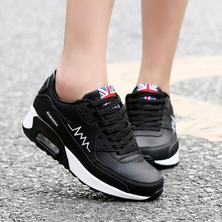 

Bxzhiri Women s Fashion Casual Lace Up Breathable Sport Running Platform Sneakers Shoes