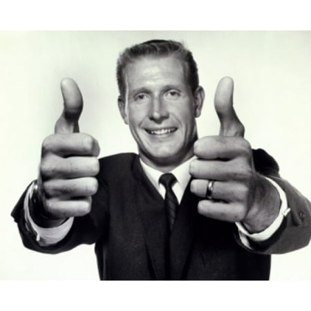 Portrait of a business showing a thumbs up sign Canvas Art - (18 x 24)