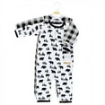 thumbnail image 2 of Hudson Baby Infant Boy Premium Quilted Coveralls, Bear Gray Black, 12-18 Months, 2 of 4