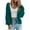 Mint Green, variant on Kilaqueen Womens Plus Size Cardigan Sweater Long Sleeve Button Down Chunky Knit Open Front Cardigans Outwear Casual Draped V Neck Sweater Coat