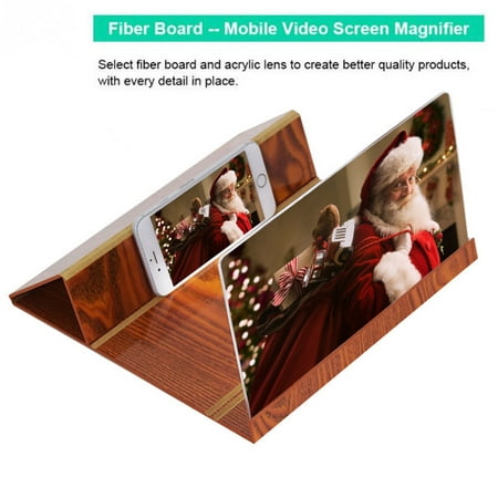 12in Mobile Phone Screen Magnifier 3D HD Video Amplifier Smartphone Stand (Best 3d Mobile Phone)