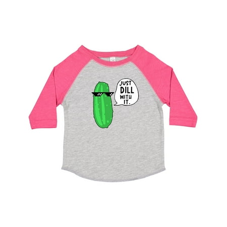 

Inktastic Just Dill with It Chill Dill Pickle in Sunglasses Gift Toddler Boy or Toddler Girl T-Shirt