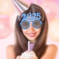thumbnail image 3 of SEWACC Party Photo Prop Eyeglasses Blue ABS Graduation Gatherings 1Set, 3 of 7