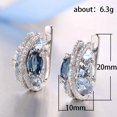 thumbnail image 6 of Leander Twist Drop Earrings for Women, Cubic Zirconia, 6 of 6