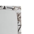 thumbnail image 2 of Ambesonne Abstract Fitted Sheet, Triangles Squares Plygons, Queen Size, Grey Black Cocoa, 2 of 2