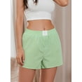 thumbnail image 5 of Elippeo Women Striped Shorts  Elastic Waist Summer Casual Shorts Streetwear for Daily Date, 5 of 8