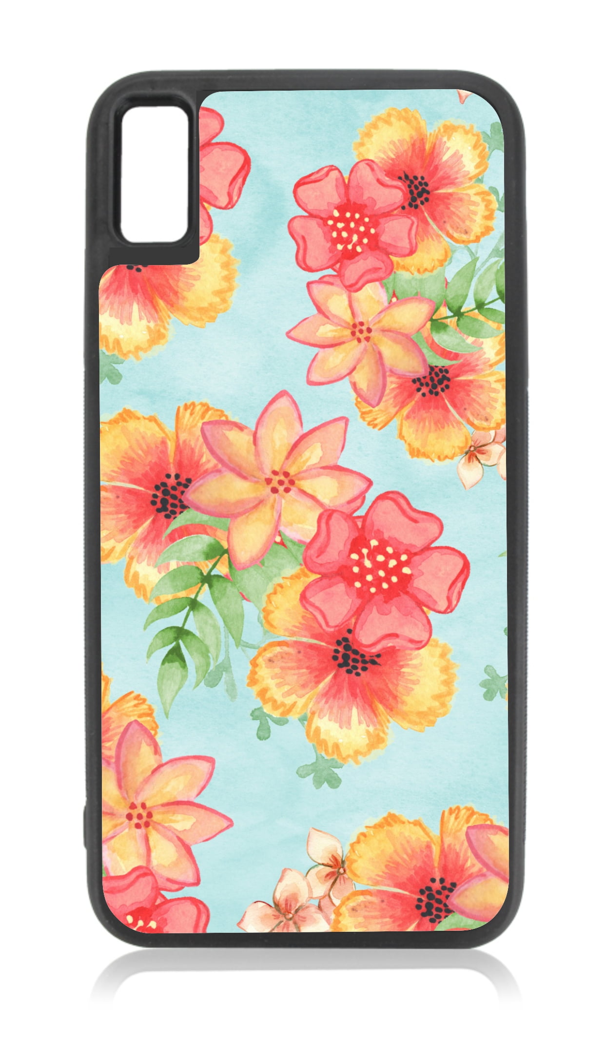 Tropical Watercolor 10 XR Flower Case iPhone 10 XR Floral Case Design