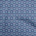 thumbnail image 1 of oneOone Viscose Chiffon Royal Blue Fabric Asian Suzani Craft Projects Decor Fabric Printed By The Yard 42 Inch Wide, 1 of 5