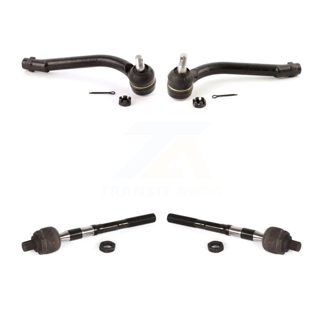 TOR Front Outer & Inner Steering Tie Rod End Kit for Car 2007-2012 Hyundai Veracruz - Left Right Side (Driver Passenger) KTR-105078