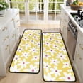 thumbnail image 4 of Kitchen Rugs Sets Of 2,Yellow Daisy Flower Red Centers Pattern Anti Fatigue Kitchen Mat Rugs Non Slip Washable,Decorative Kitchen Floor Mats for Kitchen,Sink,Laundry,17"x47"+17"x47", 4 of 5