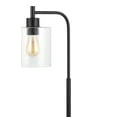 thumbnail image 6 of JONATHAN Y Axel Modern 23" Iron/Seeded Glass Farmhouse Industrial USB Charging LED Task Lamp, Black, JYL3078A, 6 of 7