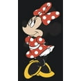 thumbnail image 2 of Junior's Mickey & Friends Smiling Minnie Mouse Portrait Crop Graphic Tee Black Large, 2 of 4