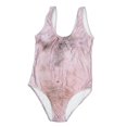 thumbnail image 1 of Traje de baño de una pieza para vacaciones de verano en la playa, bañador sexy con vello en el pecho para niñas y mujeres, talla S (marrón), 1 of 2