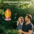 thumbnail image 4 of KORALAKIRI Glass Hummingbird Feeders, 27OZ Hummingbird Feeder for Outdoors Hanging ant and Bee Proof, Humming Birds Feeders for Outside, 4 of 8