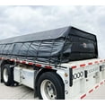 thumbnail image 4 of 16' x 20' Flatbed Truck Tarps Heavy Duty 18oz Steel Tarp - Black, 4 of 9