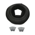 thumbnail image 2 of Borde de jardín, bobina de borde de jardín, accesorio de fácil instalación, borde protector de paisaje, borde de césped para patio, césped y Patio Negro 10cmx5cm, 2 of 8