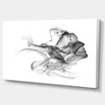 thumbnail image 2 of Femme et Fumée Double Exposition - Impression sur Toile Portrait, 2 of 3