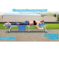 thumbnail image 6 of Miniyam 3-in-1 Heavy Duty Tanning Chair with Face Hole Adjustable 5-Position Folding Chaise Lounge Outdoor Portable Lay Flat Beach Lounge Chair for Sunbathing Patio Pool Lawn Camping, Green, 6 of 11