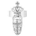 thumbnail image 1 of Anillo de uñas, corona, lazo, cristal, uñas, anillos de dedo, anillo de cola, el mejor de su clase, 1 of 5