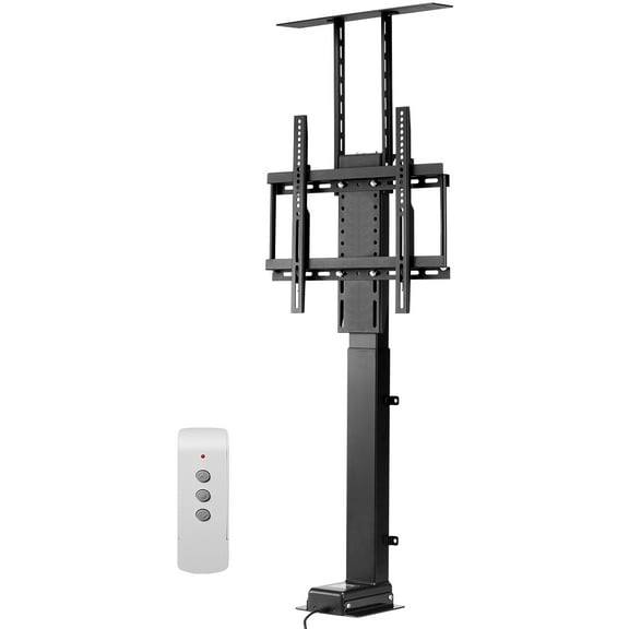 VEVOR Motorized TV Lift Stand, 132 lbs max Load Adjustable TV Lift Stand Mount Bracket, Vertical Electric TV Bracket with Remote Control, for 32-55 in (Not in Cabinet) / 32 - 50 in (in Cabinet) TVs