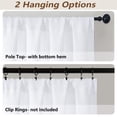 thumbnail image 6 of MKHILL Aether 2 Pieces Pure White Curtains 90 Inch Long for Standard Windows, Thermal Insulated Room Darkening Drapes for Bedroom, Each 50"W x 90"L, Pure White, 6 of 11