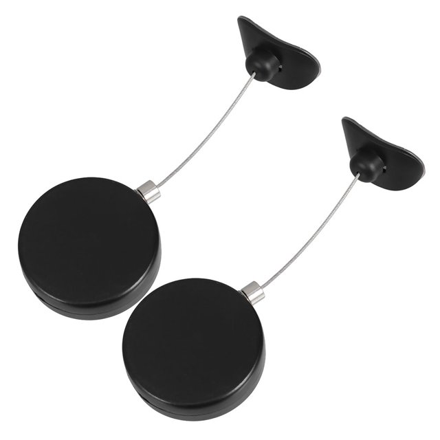 WEUVEB 2Ud Cable De Seguridad Retráctil De Negro Para Control Remoto Y Herramientas