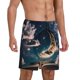 thumbnail image 2 of Fotbe Artistic Starry Sky Moon Book Pantalones Cortos de Pijama para Hombre, Ropa de Dormir, Pantalones de Pijama Cortos para Hombre-Medium, 2 of 6