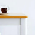 thumbnail image 3 of Livinia Cabin 33.5" Wooden Dining Table/Small Rectangular Modern Farmhouse Solid Wood Kitchen Table Desk (White Oak), 3 of 7