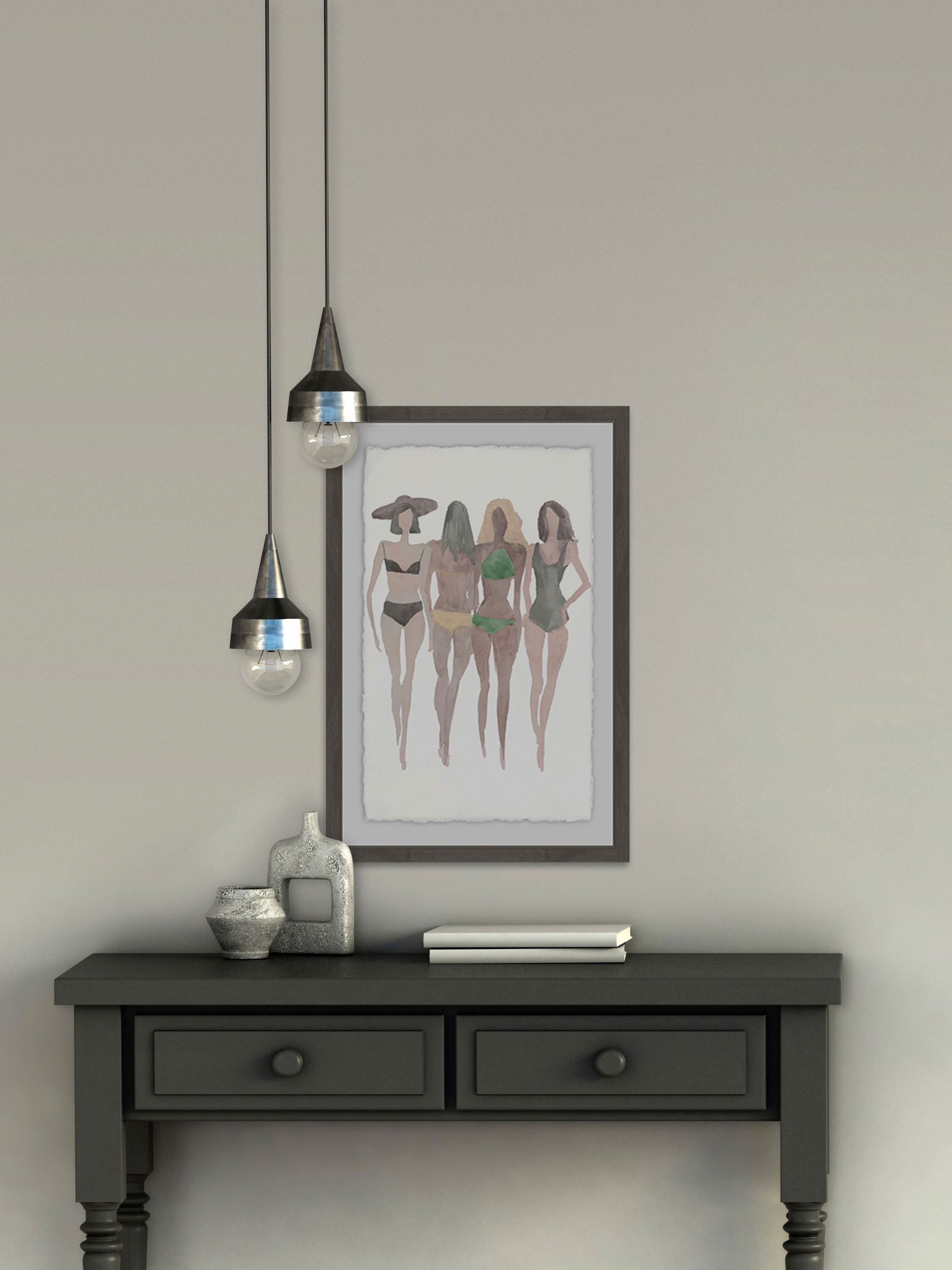 Beach II Framed Painting Print