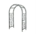 thumbnail image 2 of Plow & Hearth Montebello Scrollwork Metal Garden Arbor, 2 of 5