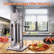 Hakka 7L/15LB Stainless Steel Vertical Sausage Stuffer and Spanish Churro Maker with 2 Speeds
