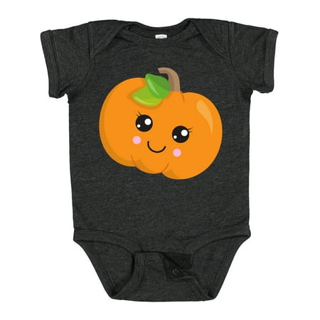 

Inktastic Smiling Pumpkin Orange Pumpkin Halloween Boys or Girls Baby Bodysuit