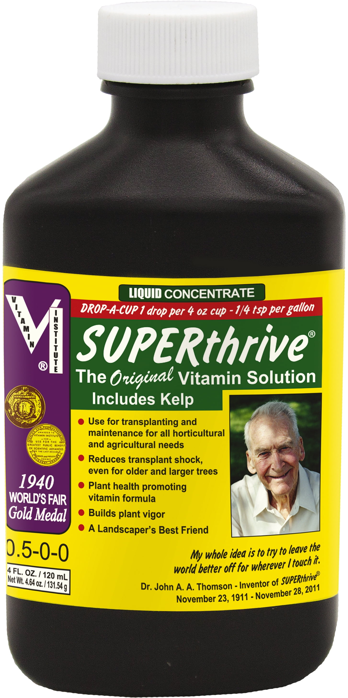 Superthrive The Original Vitamin Solution for Plants Mineral Supplement, 4 oz