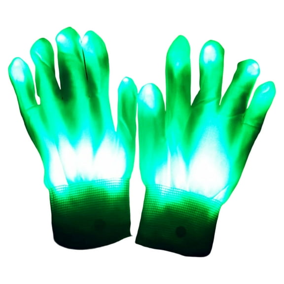 lixuesong Glowing LED Gloves Adjustable Flashing Modes Rechargeable Party Gloves for Adults Christmas Halloween Birthday