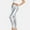 Silver, variant on ALLLIST Metallic Foil Print Women's Pants Elastic Waist Leather Pants Silver Plain Tight Party Ladie's Pants