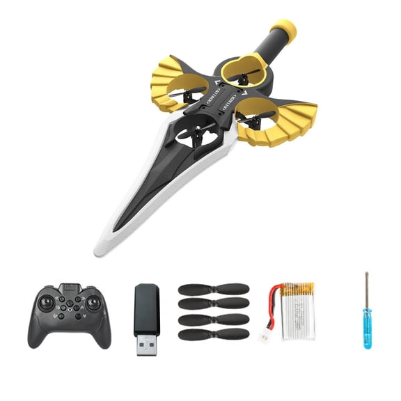 Remote Flying Sword – (Hand Wave/Controller Mode) New Stunt Flying Sword, Magic-Control Immortal, Stunt Remote-Controlled, 3-Speed Control, Lightweight Easy to Fly Rc Glider