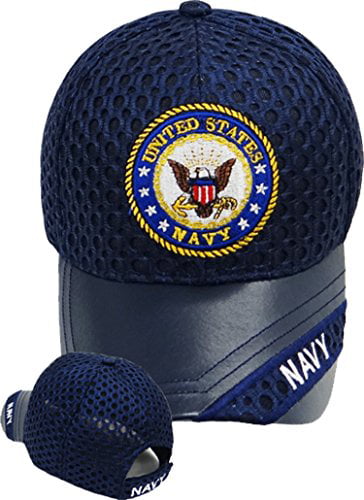 MEN US Military Veteran NAVY Adjustable Polo Baseball Hiking Outdoor  Cap Hat 