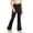 Black, variant on TAIAOJING Toddler Baby Kids Girl's Leggings High Waisted Flare Pants Yoga Bootcut Pants Solid Color Full Length Bell Bottoms Casual Joggers, 4-5 Years