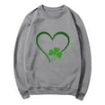 thumbnail image 7 of St Patricks Day Shirt Women Heart Shamrock Print Shirts Casual Crewneck Sweatshirt Irish Long Sleeve Tops Saint Patricks Day Shirt, 7 of 7