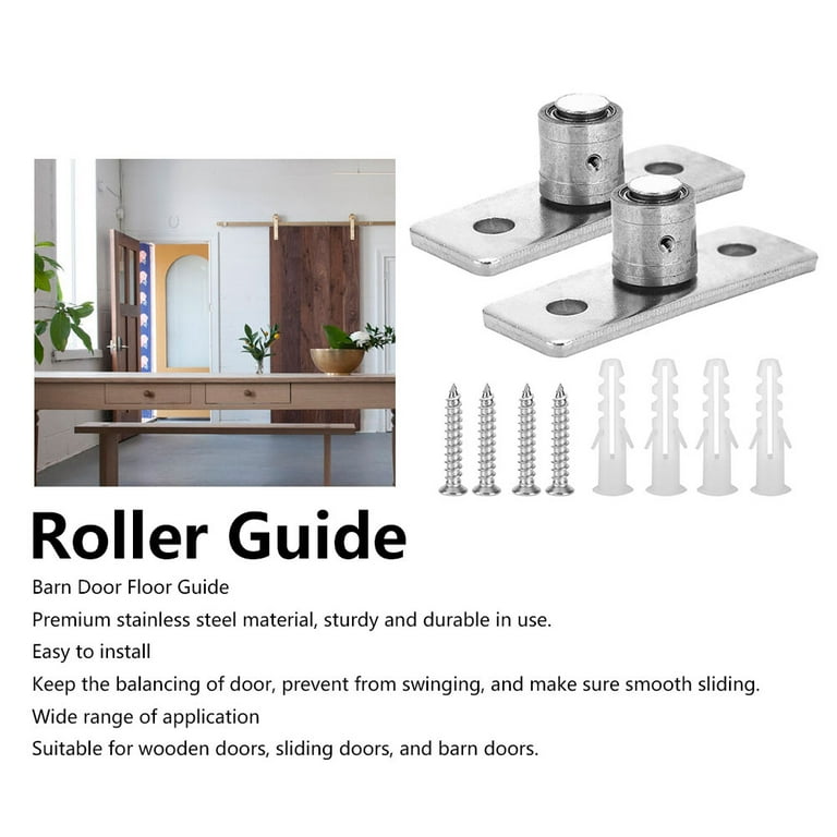 2X Sliding Barn Door Floor Guide Barn Door Guide Lock Barn Door Floor